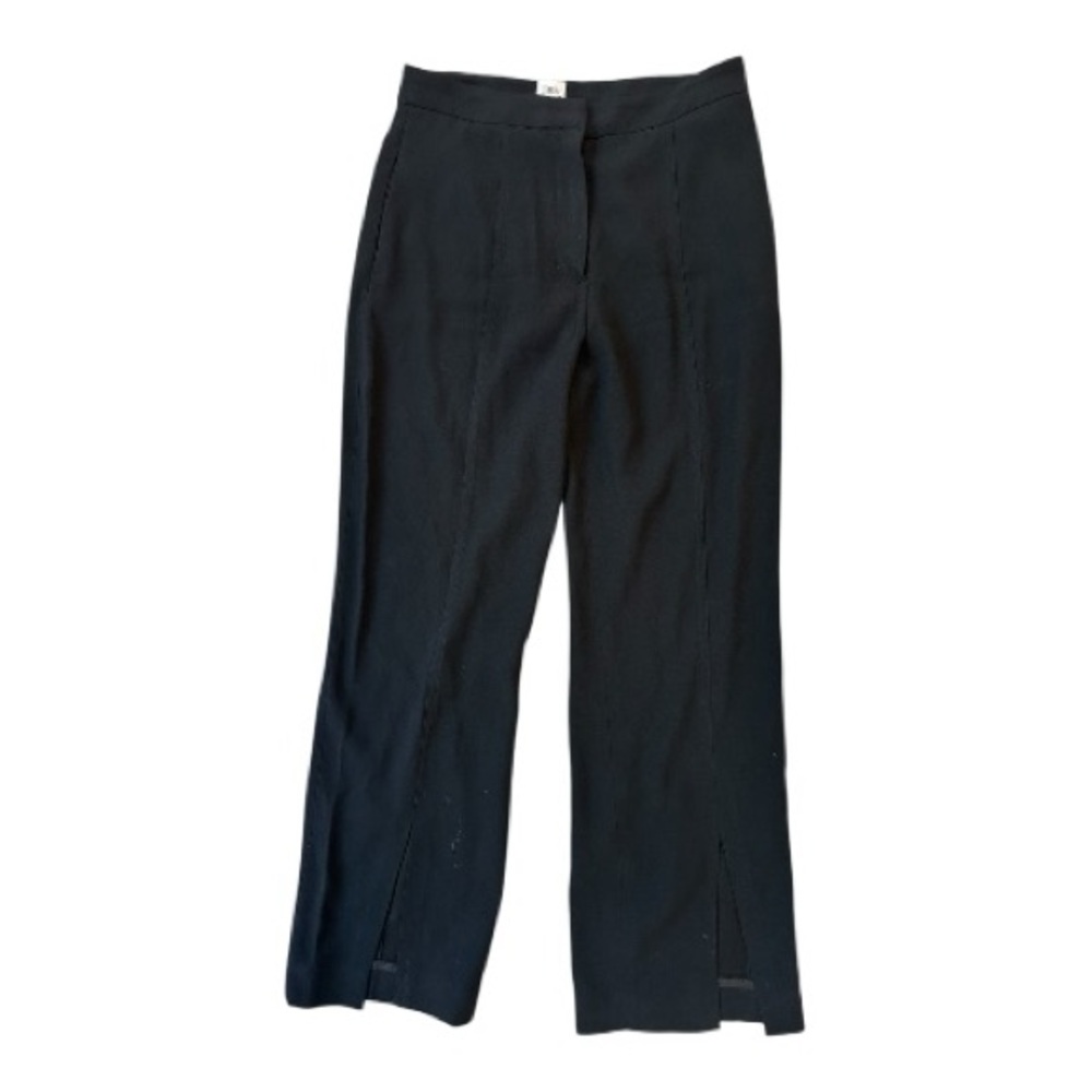 Aritzia Little Moon Black Slit Ankle Dress Pant